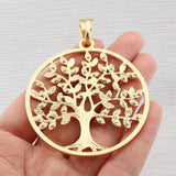 2 x Antique Hollow Tree Charms Pendants DIY Necklace Making Findings