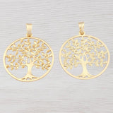 2 x Antique Hollow Tree Charms Pendants DIY Necklace Making Findings