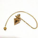 Copper Reiki Pendulums For Dowsing Pendant Male Healing Pyramid Spiritual Charms