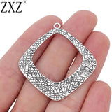 10pcs Tibetan Silver Square Charms Pendants for Jewelry Making