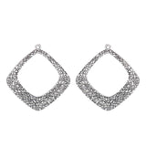 10pcs Tibetan Silver Square Charms Pendants for Jewelry Making