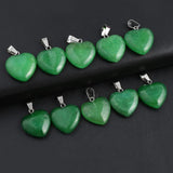 Malaysian Jade Heart Pendant for DIY Jewelry Making