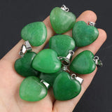 Malaysian Jade Heart Pendant for DIY Jewelry Making