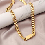 316L Stainless Steel Hip Hop Chain Choker Necklace Pendant