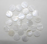 Natural Shell Round Pendant for DIY Earring Making