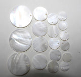 Natural Shell Round Pendant for DIY Earring Making
