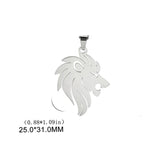 5pcs Lion Pendant for Necklace Stainless Steel Charms DIY Jewelry Making