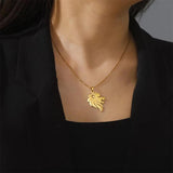 5pcs Lion Pendant for Necklace Stainless Steel Charms DIY Jewelry Making