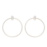 10 Tibetan Silver Large Circle Charms 39x39mm