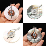 Music Symbol Natural Mother of Pearl Shell Pendants for Jewelry Making