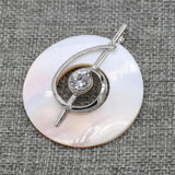 Music Symbol Natural Mother of Pearl Shell Pendants for Jewelry Making