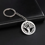 5pcs Tree of Life Pendant Stainless Steel Necklace Charms Vintage Jewelry