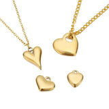 5pcs Stainless Steel Hearts Pendant Charms DIY Jewelry Accessories
