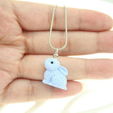 15pcs Small Rabbit Resin Pendant Charm Jewelry Accessories Mix DIY Necklace Brac