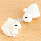 15pcs Small Rabbit Resin Pendant Charm Jewelry Accessories Mix DIY Necklace Brac