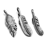 316L Stainless Steel Indian Chief Feather Eagle Eye Claw Pendant