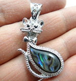 Abalone Shell Cat Beads Pendant for DIY Jewelry Making
