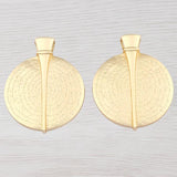 Antique Bohemia Large Clip Medallion Round Charms Pendants - DIY Necklace