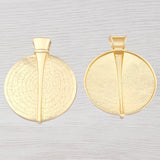 Antique Bohemia Large Clip Medallion Round Charms Pendants - DIY Necklace