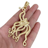 2 Matte Large Octopus Squid Charms Pendants 95x43mm