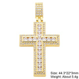 18K Real Plated Cross Charms for Jewelry Making
