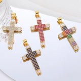 18K Real Plated Cross Charms for Jewelry Making