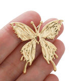 10Pcs Raw Brass Moth Butterfly Charms for Jewelry Making Animal Pendants
