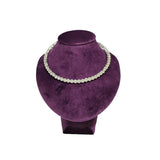 Purple Velvet Necklace Pendant Display Stand