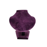 Purple Velvet Necklace Pendant Display Stand