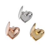 Heart Photo Frame Locket Pendant - 3 Colors - DIY Charms Jewelry Making