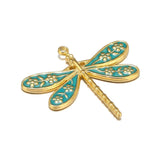 5pcs Stainless Enamel Dragonfly Charms for DIY Jewelry Making