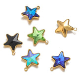 5pcs Star Glass Charm Pendants Jewelry Making Supplies