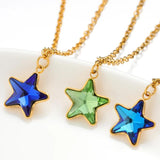 5pcs Star Glass Charm Pendants Jewelry Making Supplies