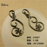 BoYuTe 30*13MM Flower Vine Pendant Antique Bronze Metal Pendant