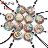 Retro Orgonite Stone Charms for DIY Jewelry Making
