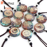 Retro Orgonite Stone Charms for DIY Jewelry Making
