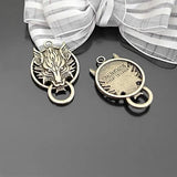 6PCS Antique Bronze Wolf Jewelry Making Supplies Diy Findings