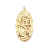 Copper Charms Pendant Oval Tree Jewelry Accessories Findings DIY