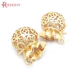 6PCS 16x22MM 24K Brass Purse Charms Pendants for Jewelry Making