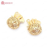6PCS 16x22MM 24K Brass Purse Charms Pendants for Jewelry Making