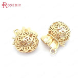 6PCS 16x22MM 24K Brass Purse Charms Pendants for Jewelry Making