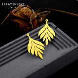 Raw Brass Plant Leaf Pendant for DIY Jewelry Making