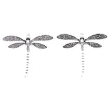 3Pcs Tibetan Silver Insect Dragonfly Charms Pendants DIY Jewelry Making
