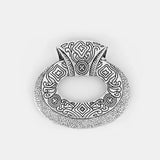 2pcs Oval Boho Paisley Flower Charms Pendant Jewelry Findings 42x45mm