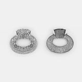 2pcs Oval Boho Paisley Flower Charms Pendant Jewelry Findings 42x45mm