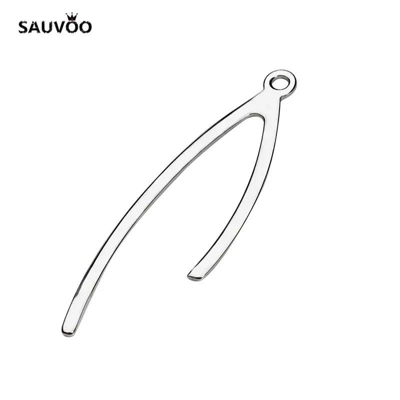 Stainless Steel Simple Charms Pendant for DIY Jewelry Making