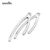 Stainless Steel Simple Charms Pendant for DIY Jewelry Making