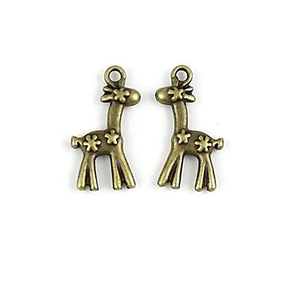 100g Antique Bronze Deer Charms Pendants DIY Jewelry Findings