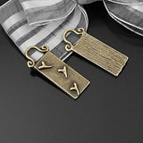 20pcs Antique Bronze Heart Rectangle Charms Pendants DIY Jewelry Finding