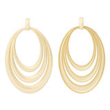 Matte Hollow Open Large Round 3 Circles Charms Pendants for Necklace